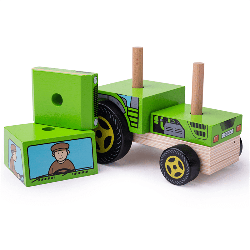Bigjigs Toys Stacking Tractor - Image 2