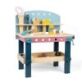 Bigjigs Tool Bench designed to inspire little imaginations, wooden toy work bench complete with a saw, spanner, hammer, file and lots of nuts and bolts.