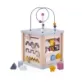 Bigjigs Toys Activity Cube is beautifully made from 100% FSC Wood in natural colours has loads of activity to interest and delight toddlers.