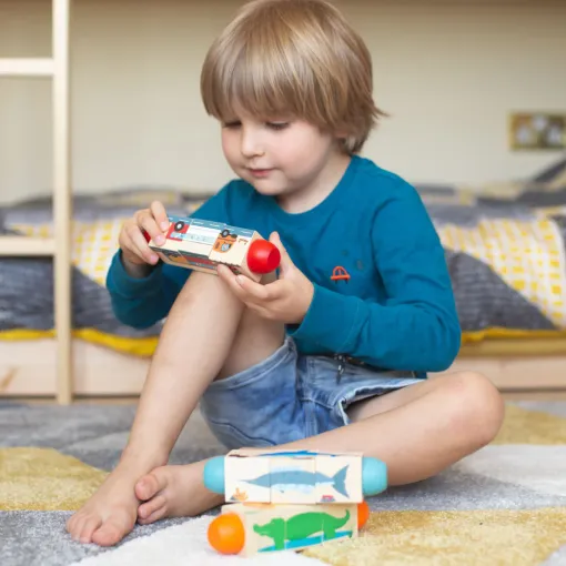 Bigjigs Toys Jungle Twist Blocks 1