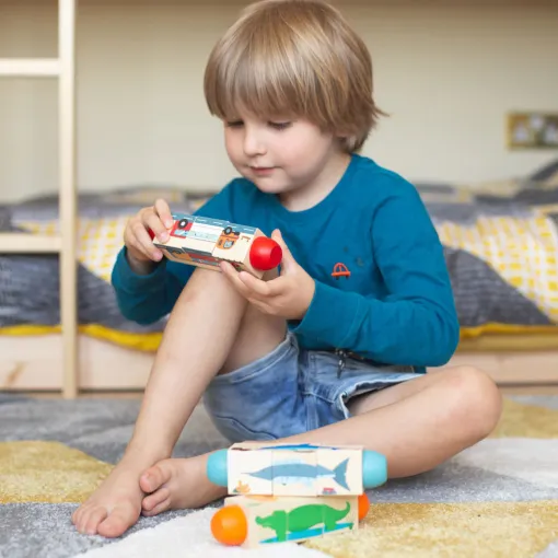 Bigjigs Toys Jungle Twist Blocks 2
