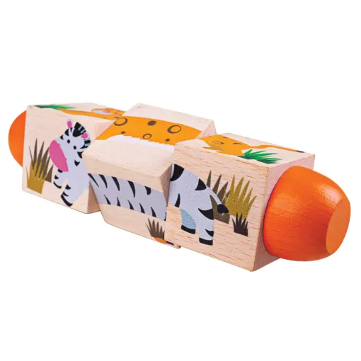 Bigjigs Toys Jungle Twist Blocks 7