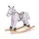 This Bigjigs Toys Patterned Rocking Horse is beautifully made with a wooden base and plush body, featuring a soft saddle and matching bridle.