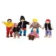 Bigjigs Toys Pirate Doll Set, comprises of five cheeky wooden pirate figures and their captain, keeping an eye on the horizon looking for play opportunities!