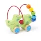 This Bigjigs Toys Push Along Crocodile Bead Frame, is a cute wooden toy featuring a brightly coloured and curly bead frame.
