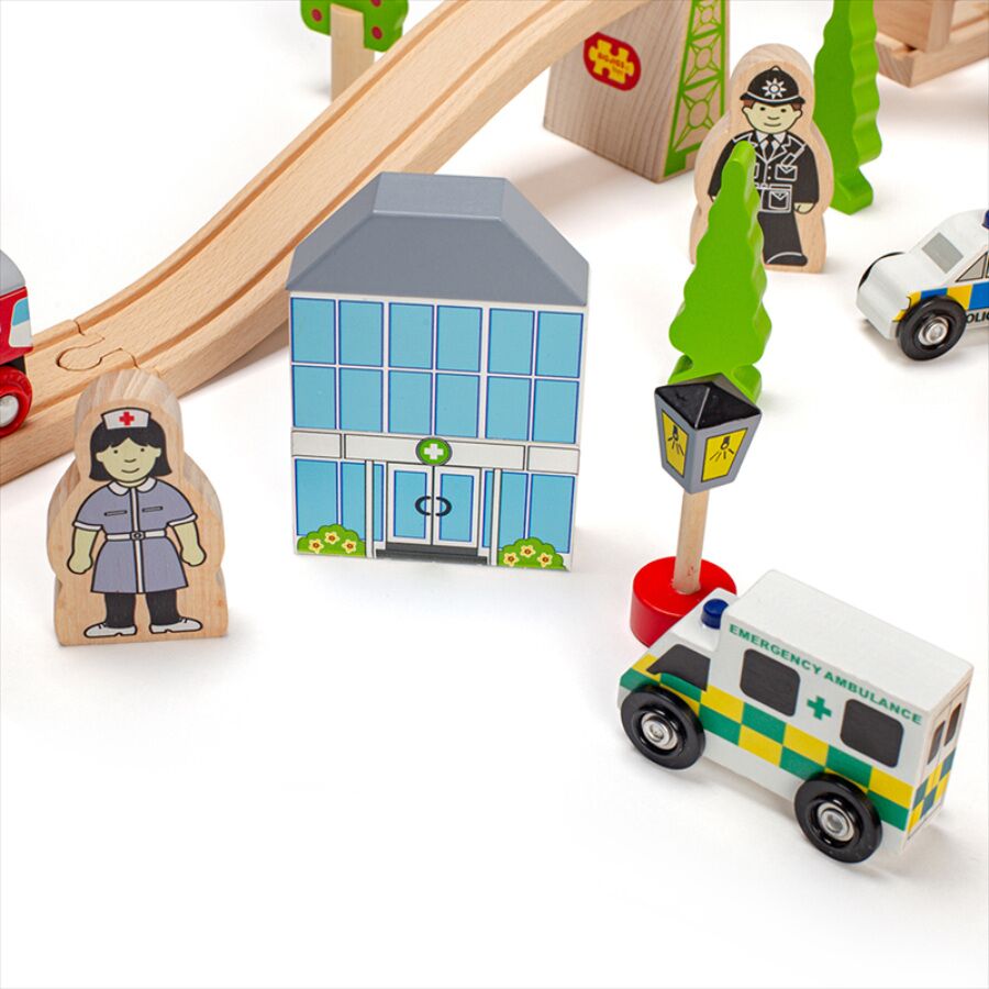 Bigjigs Transportation Train Set - Image 8
