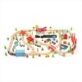 Bigjigs Transportation Train Set is an extensive 122 piece wooden train set combining Trains, planes and motor vehicles all together, suitable from 3 years+