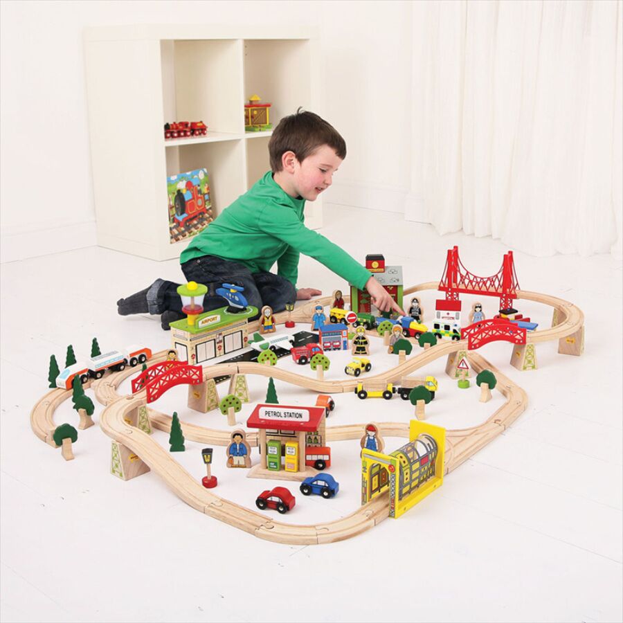 Bigjigs Transportation Train Set - Image 6