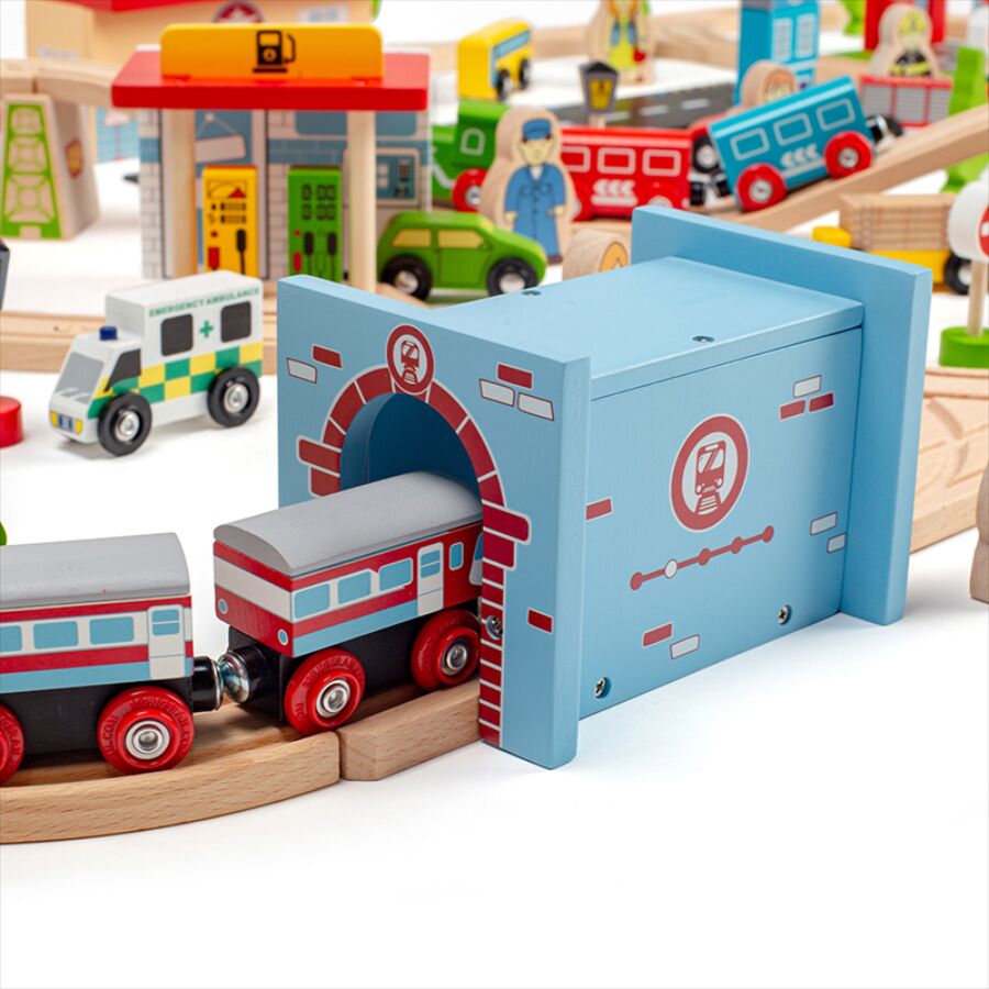 Bigjigs Transportation Train Set - Image 5