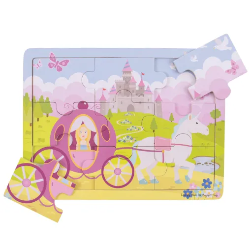 Bigjigs Tray Puzzle Princess - 9 Piece - Image 2