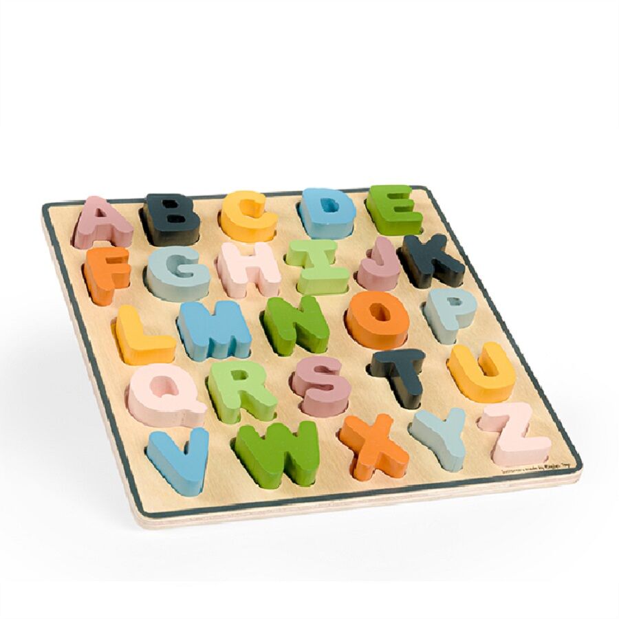 Bigjigs Uppercase ABC Puzzle, a chunky wooden puzzle, perfectly sized for little handsMakes learning about letters and words is as easy as ABC