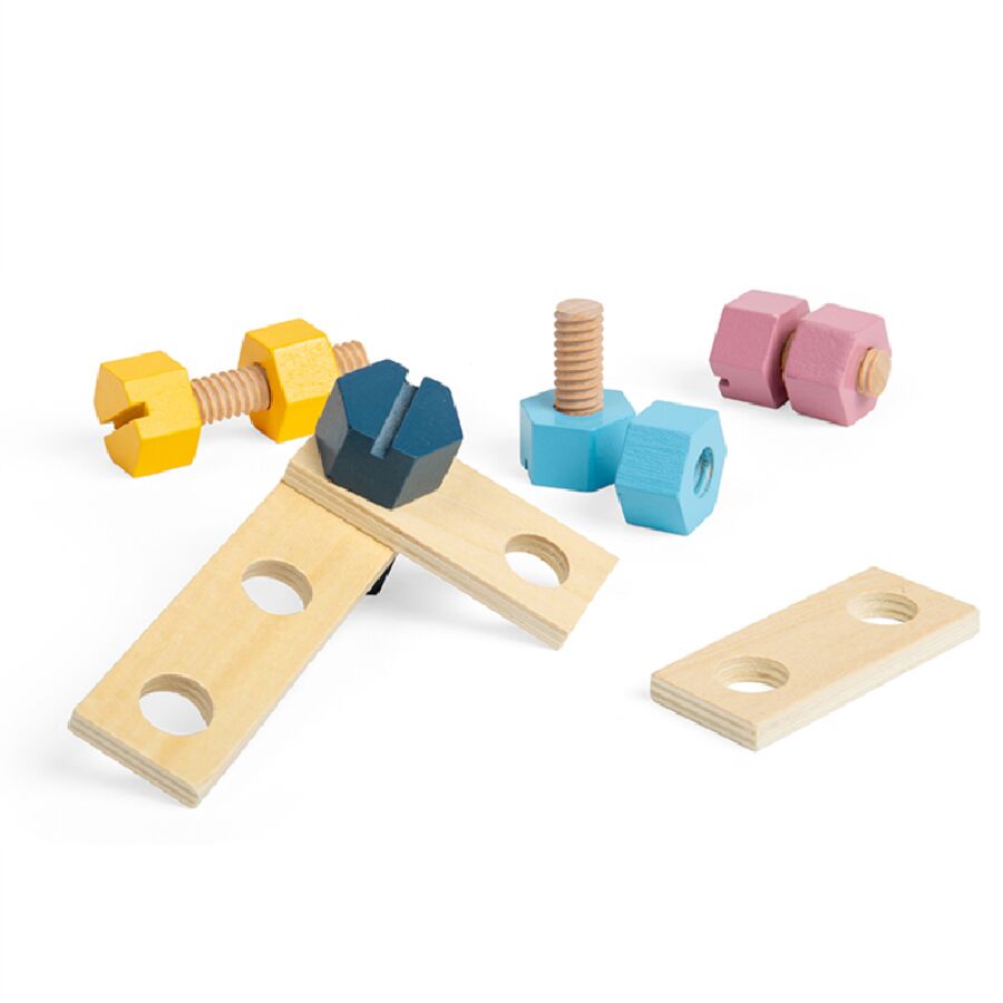 Bigjigs Toys Crate of Nuts and Bolts - Image 5
