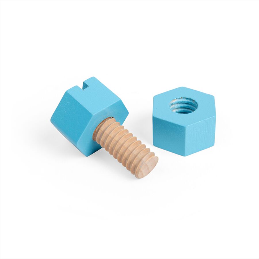 Bigjigs Toys Crate of Nuts and Bolts - Image 6