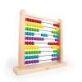 Bigjigs Wooden Abacus is a highly educational traditional wooden Abacus mounted on a sturdy frame, with ten rows with ten brightly coloured beads on each, helping your child with their Numeracy