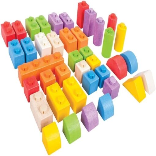 Bigjigs Wooden Click Blocks Set - Intermediate Pack - Image 2