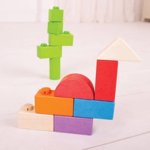Bigjigs Wooden Click Blocks Set - Intermediate Pack - Image 4