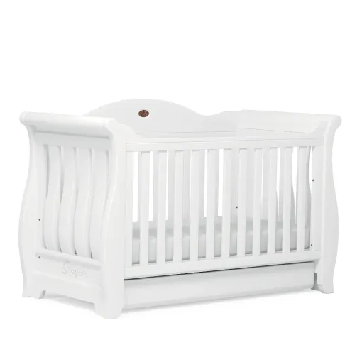 Boori Sleigh Royale Cot Bed White 4