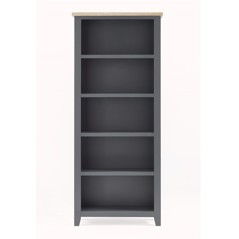 Bordeaux Tall Bookcase - Dark Grey - Image 3