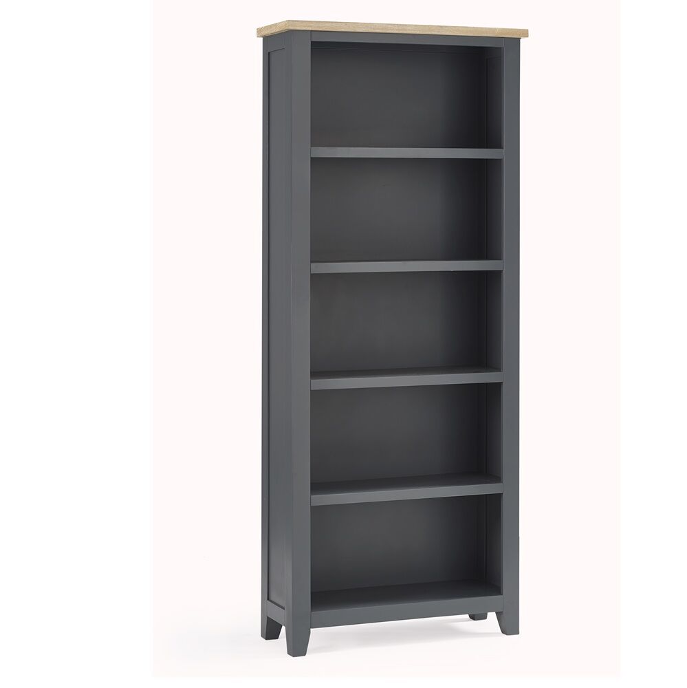 Bordeaux Tall Bookcase exquisitely designed, and finished in a beautiful grey shade that will complement various existing décor styles.