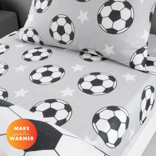 Brushed Football Toddler Fitted Sheet 1