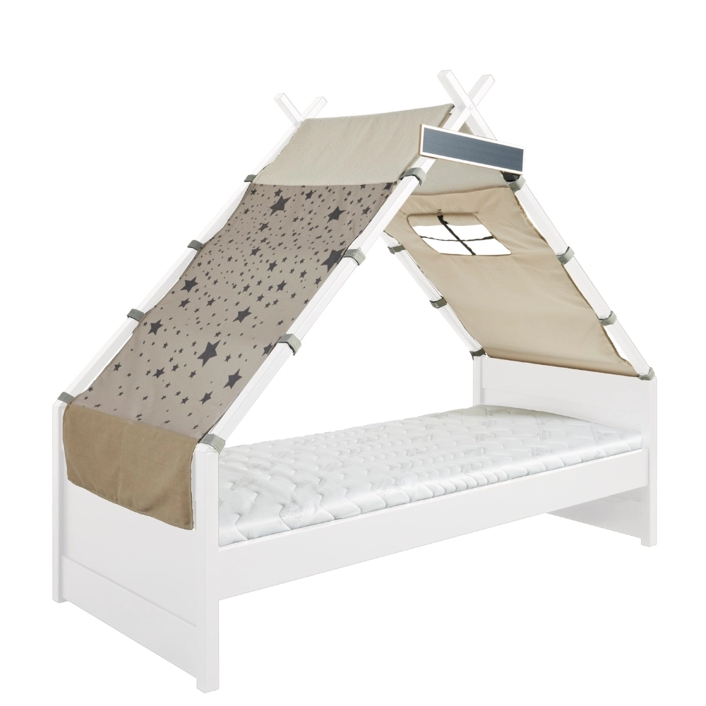 Cool Kids Tipi Bed Over The Moon is a stylish Kids bed that comes complete with Teepee Frame and pretty Canopy, 5 year warranty