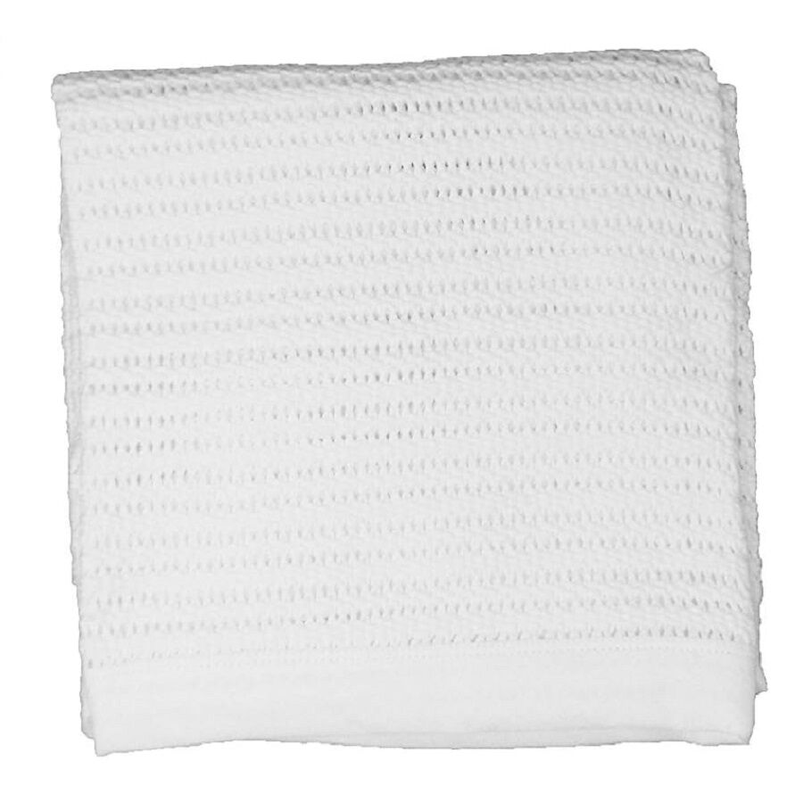 DK Glovesheet Organic Cellular Blanket - Cotbed - White - Image 2