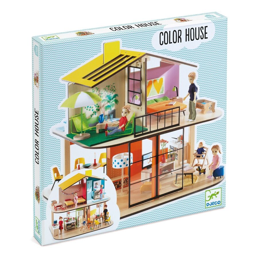 Djeco Colour Doll House - Image 3