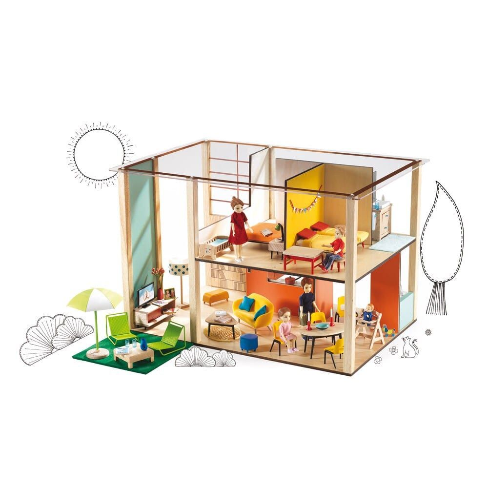 Djeco Cubic Doll House - Image 3