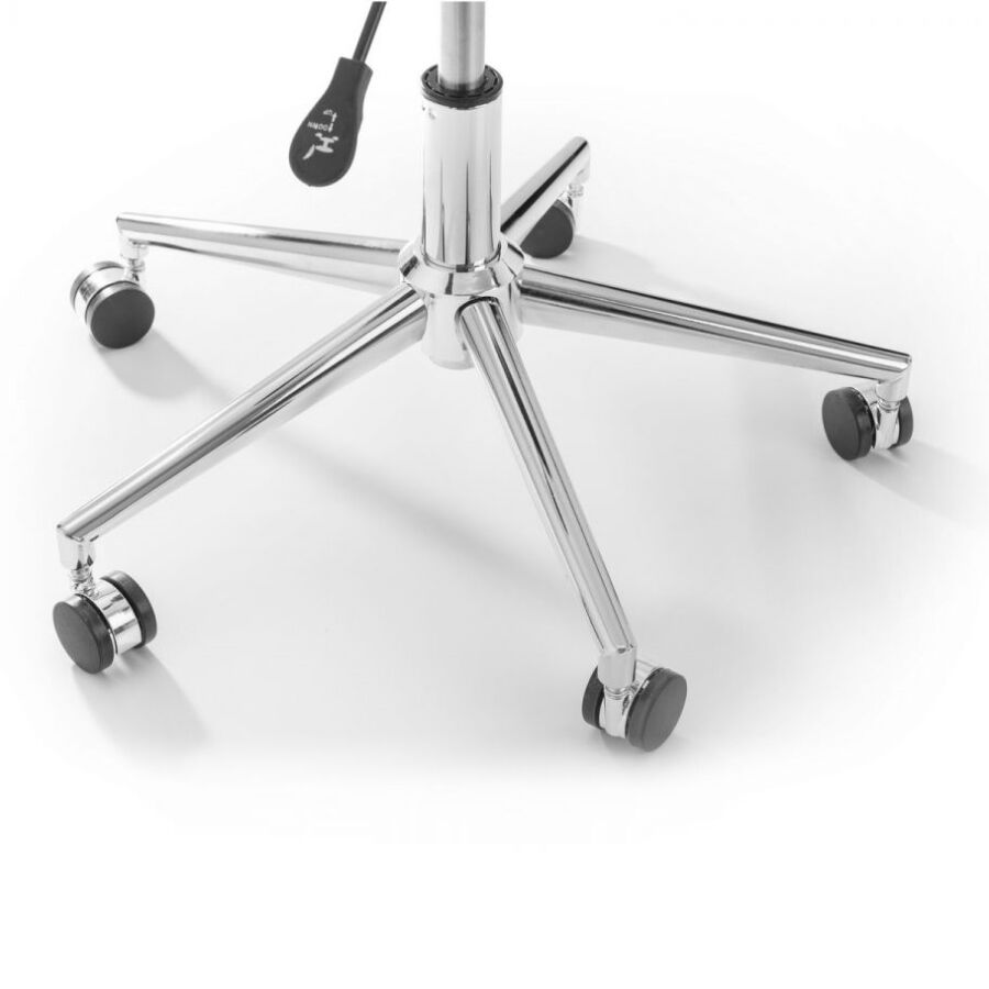 Erika Desk Chair - White / Chrome - Image 3