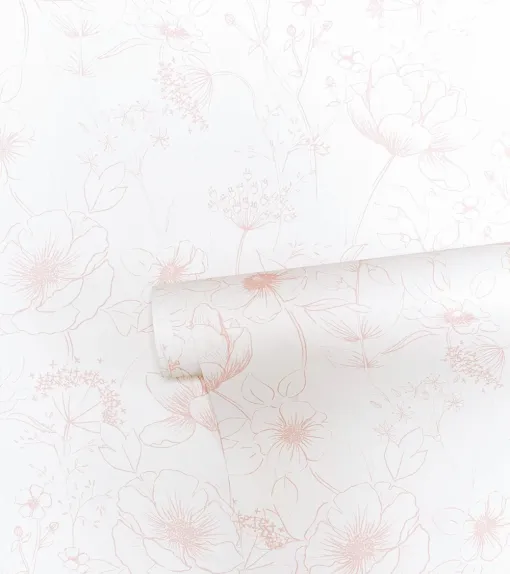 Floral Motif Botany Rose Wallpaper by Lilipinso 5