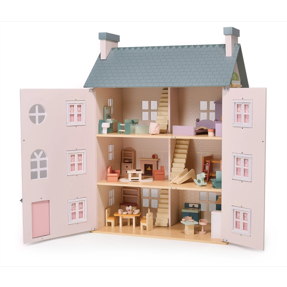 Heather Hall Dolls House is a wonderfully appointed wooden wooden dolls house