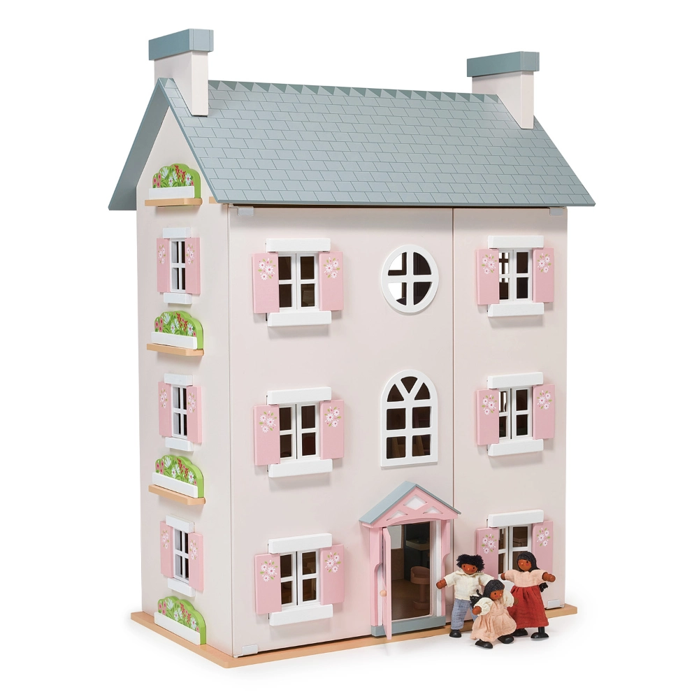 Wonderful wooden dolls house on 4 levels