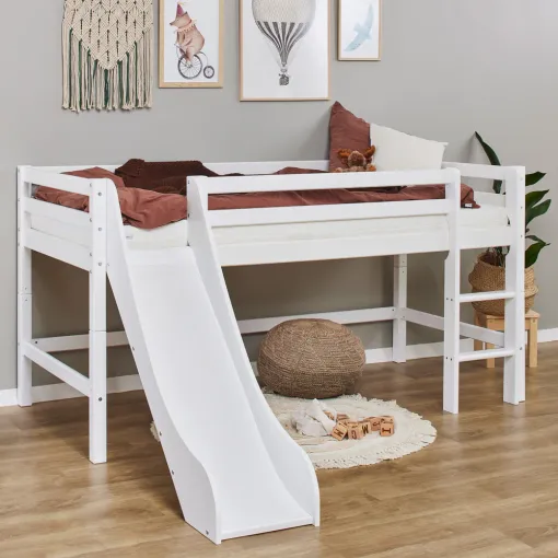 Hoppekids ECO Dream Mid Sleeper Bed with Slide - Image 2