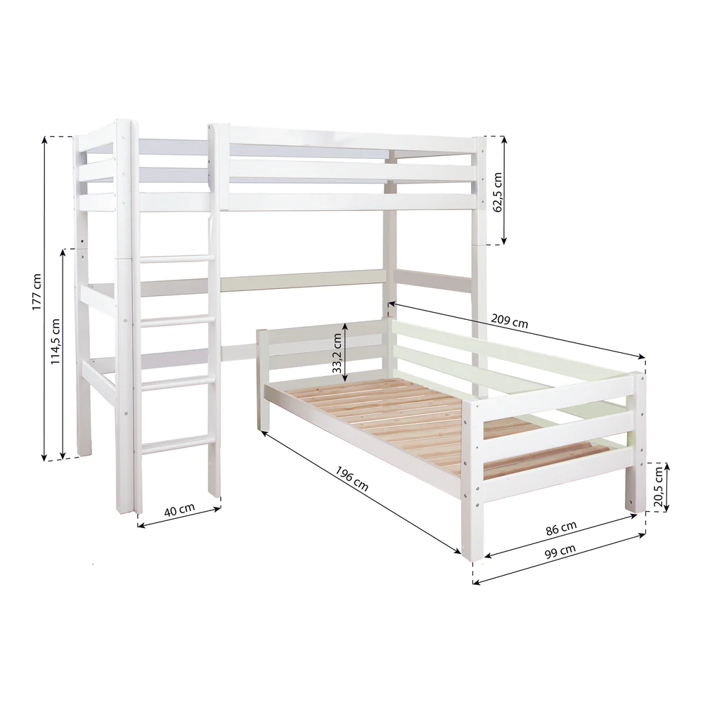 Hoppekids ECO Luxury Corner Bunk Bed - Image 3