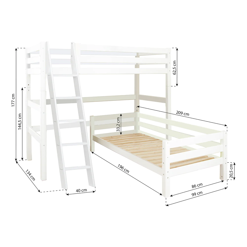 Hoppekids ECO Luxury Corner Bunk Bed - Image 5