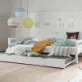 The Hoppekids ECO Luxury Guest Bed is a smart pull-out bed that makes it easy to add an extra sleeping space in the room without permanently taking up more floor space.