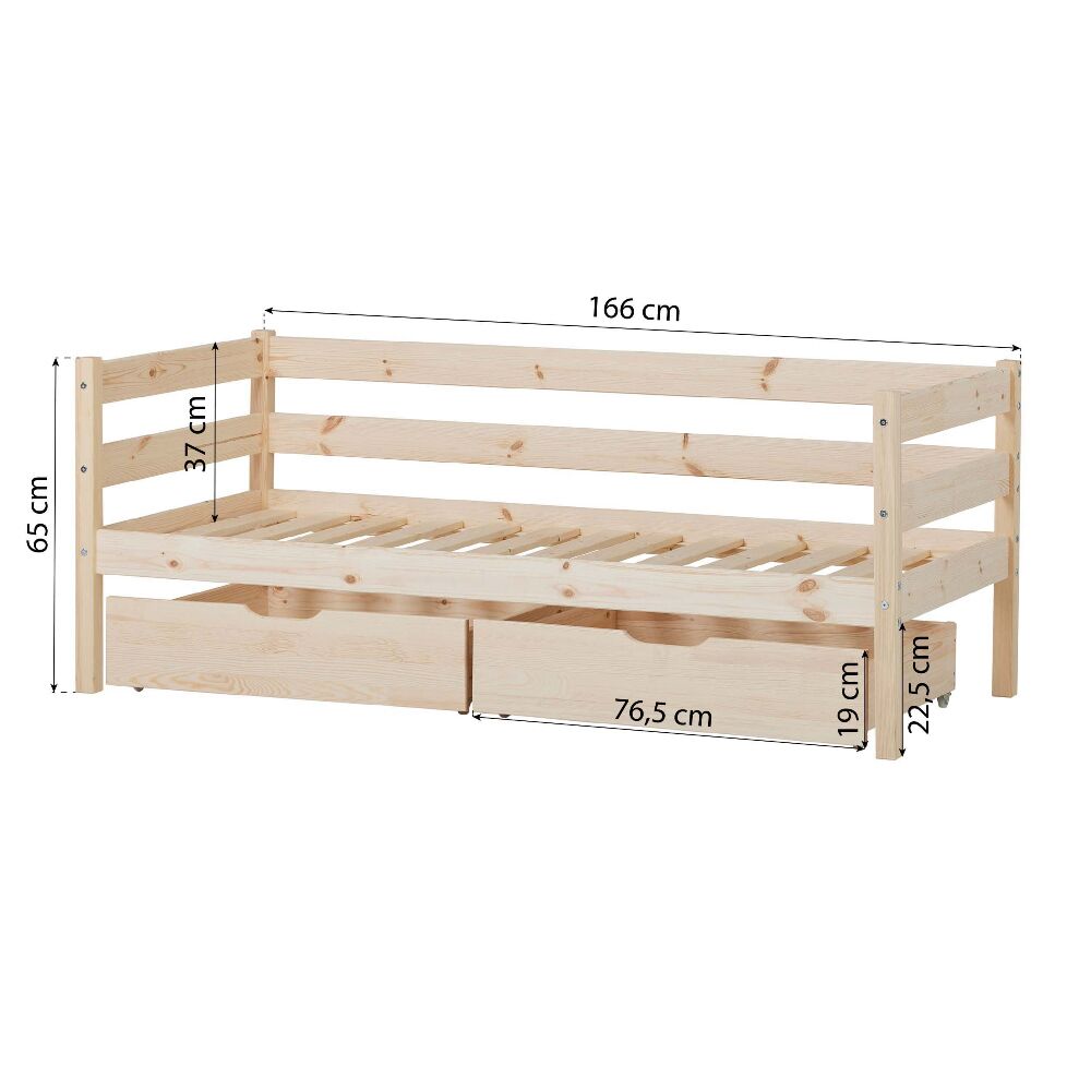 Hoppekids Eco Comfort Toddler Bed Natural - Image 8
