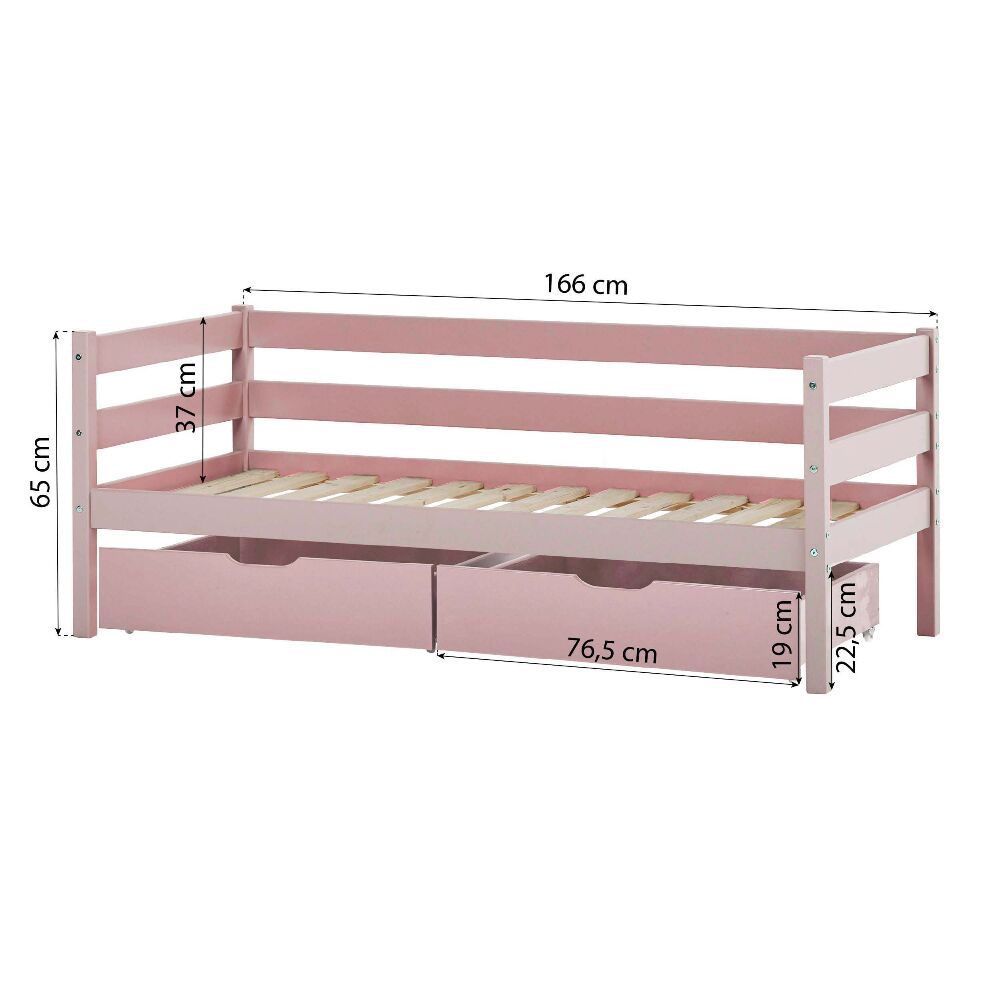 Hoppekids Eco Comfort Toddler Bed Pink - Image 11