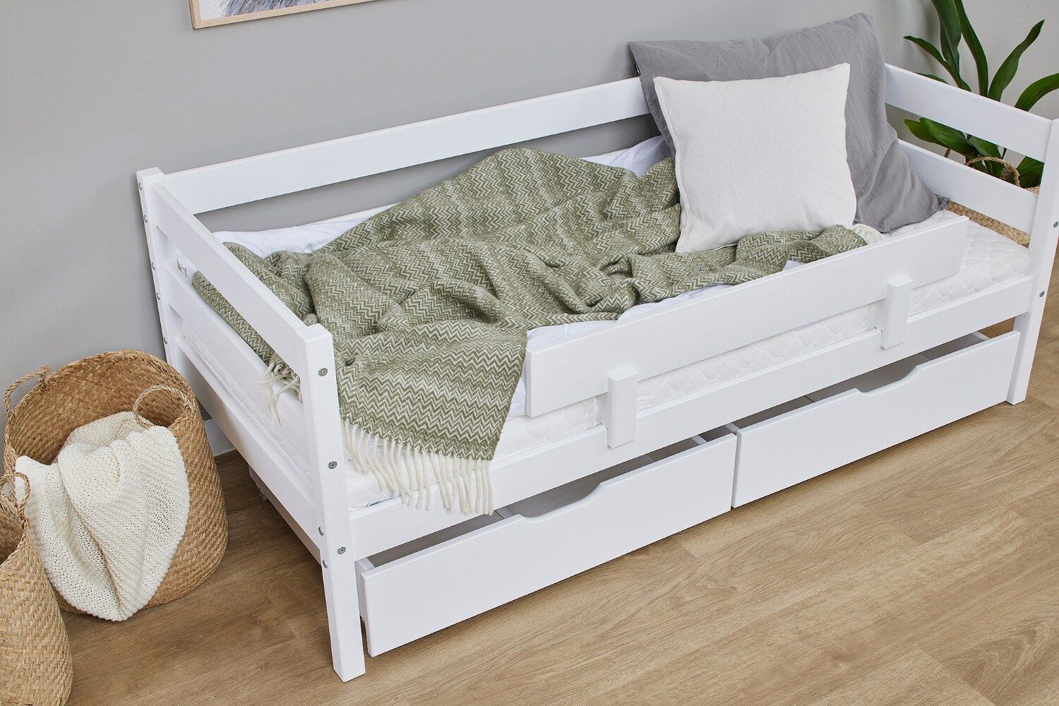 Hoppekids Eco Comfort Toddler Bed White - Image 5
