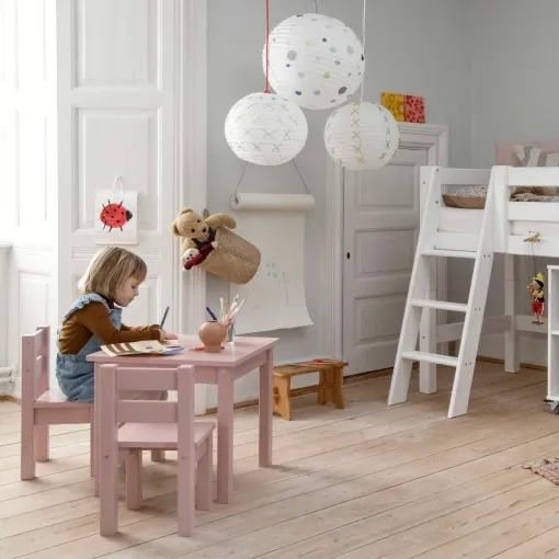 Hoppekids Table & 2 Chairs set Pink 5