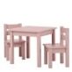 Hoppekids Table & 2 Chairs set Pink 7