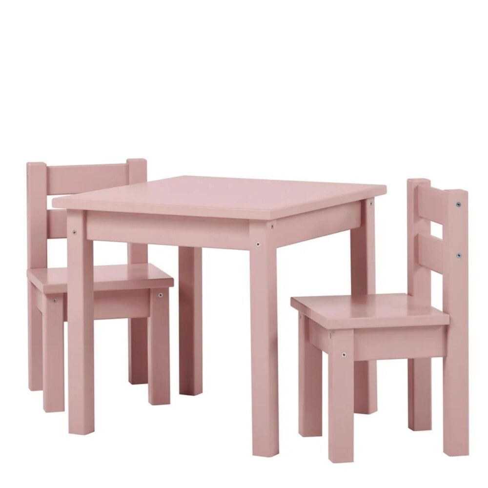Hoppekids Table & 2 Chairs set Pink 7