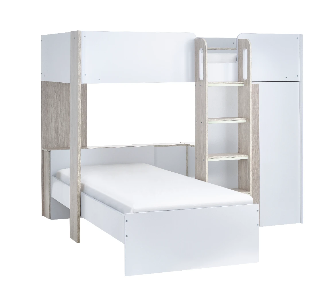Horizon Bunk Bed - Pale Wood And White - Image 13