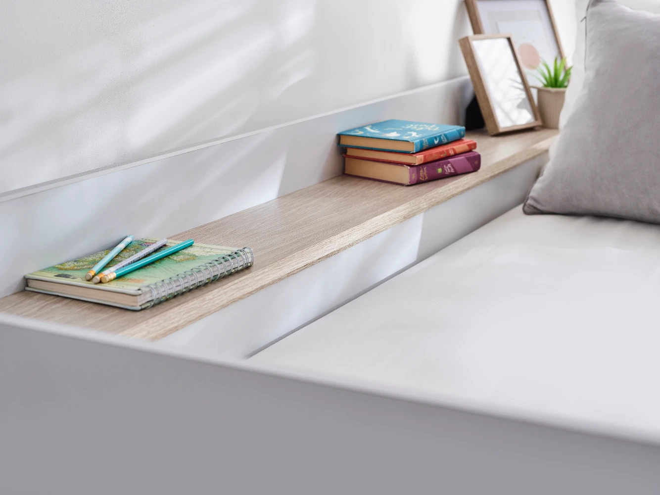 Horizon Bunk Bed - Pale Wood And White - Image 8