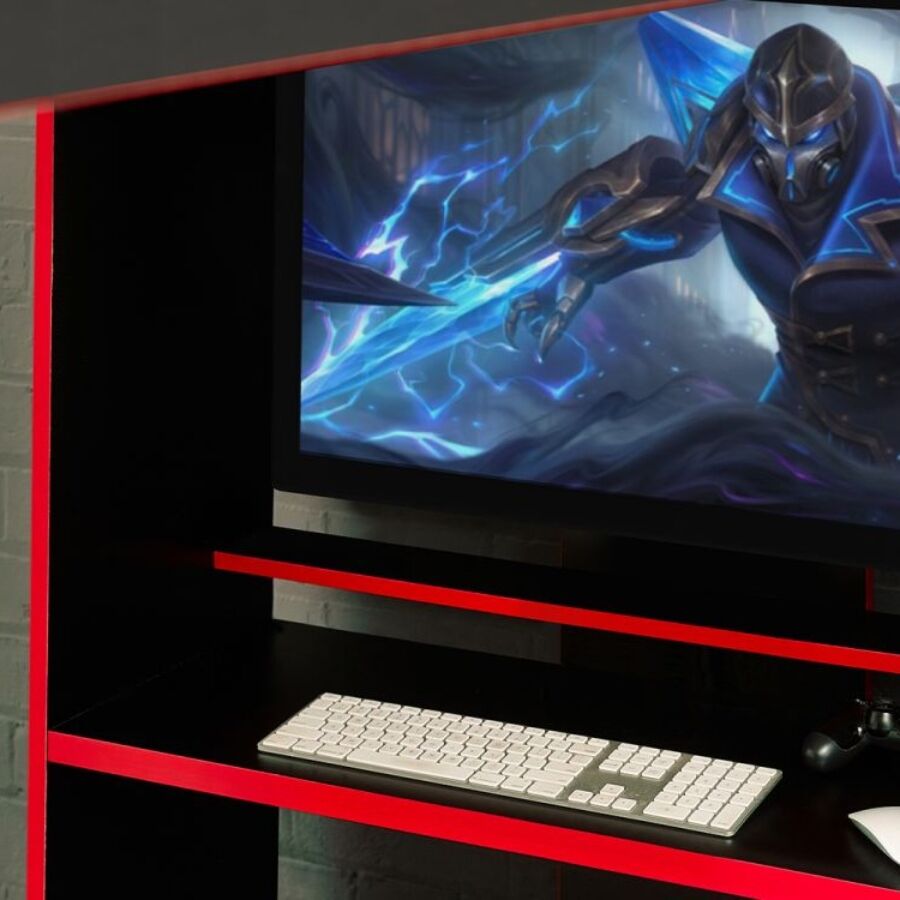 Impact Gaming Bunk Bed - Black / Red - Image 6