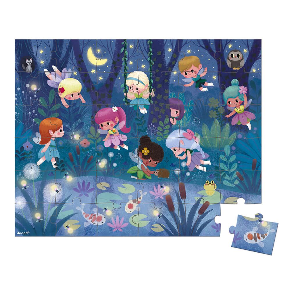 Janod Fairies And Waterlilies Jigsaw Puzzle