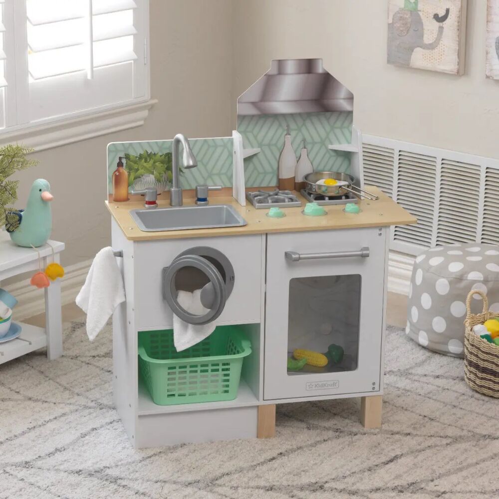 Kidkraft Whisk & Wash Kitchen Laundry - Image 4