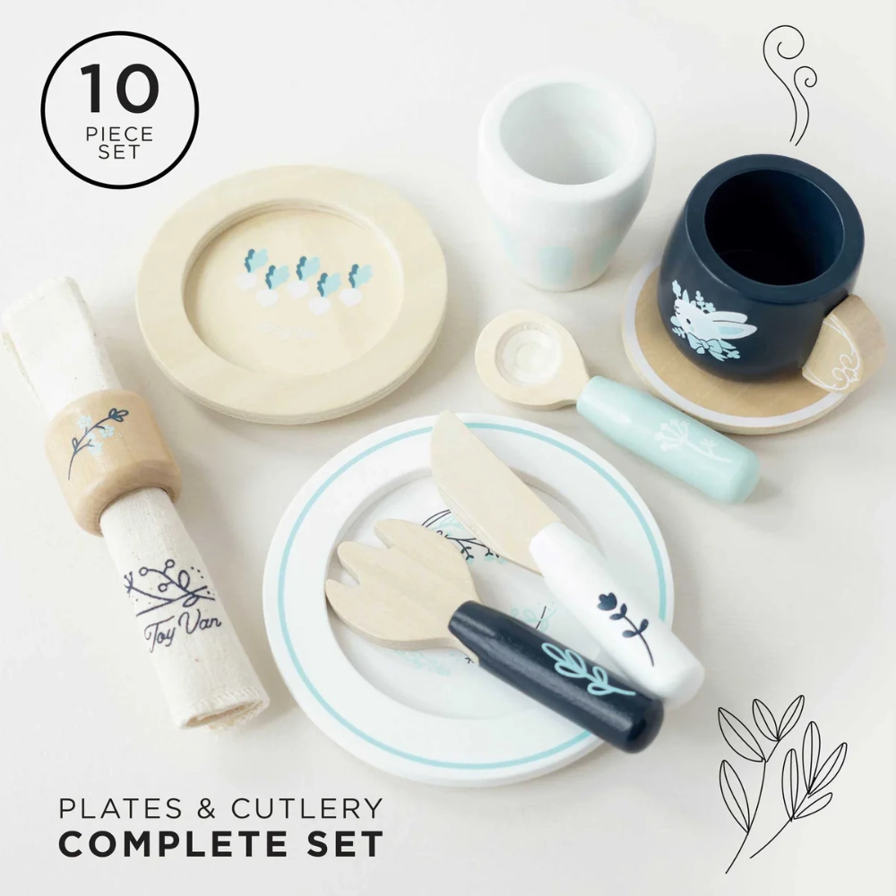 Le Toy Van 10 Piece Cutlery & Dinner Set 3