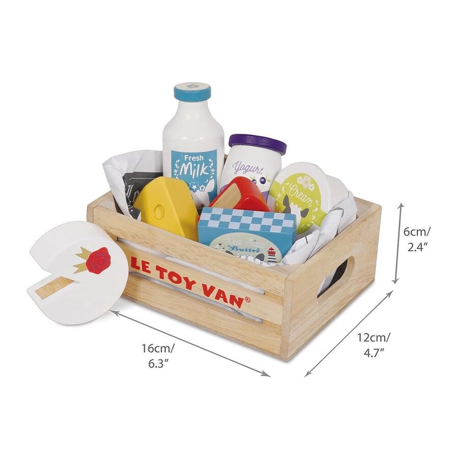 Le Toy Van Cheese & Dairy Crate - Image 5