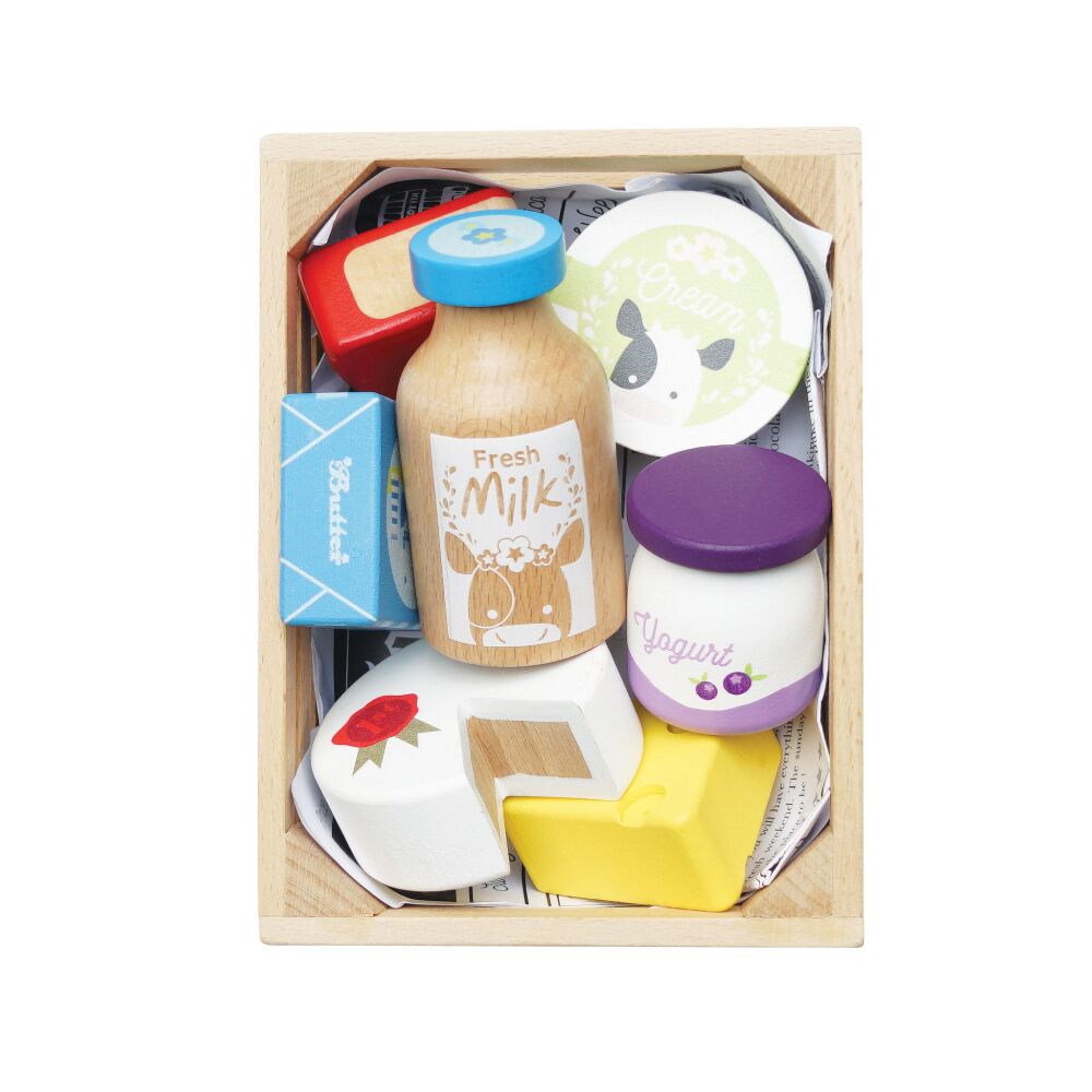 Le Toy Van Cheese & Dairy Crate - Image 2